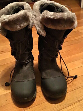 Baffin Kristi Black Lace Up Lined Winter Boots US 9